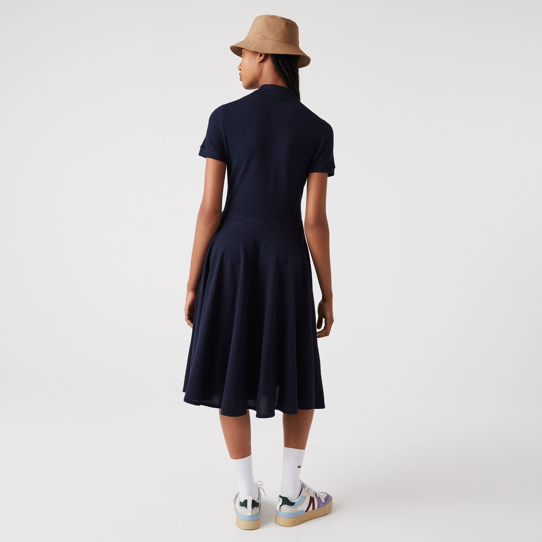 Women’s Fitted Cotton Piqué Polo Dress Women’s Fitted Cotton Piqué Polo Dress