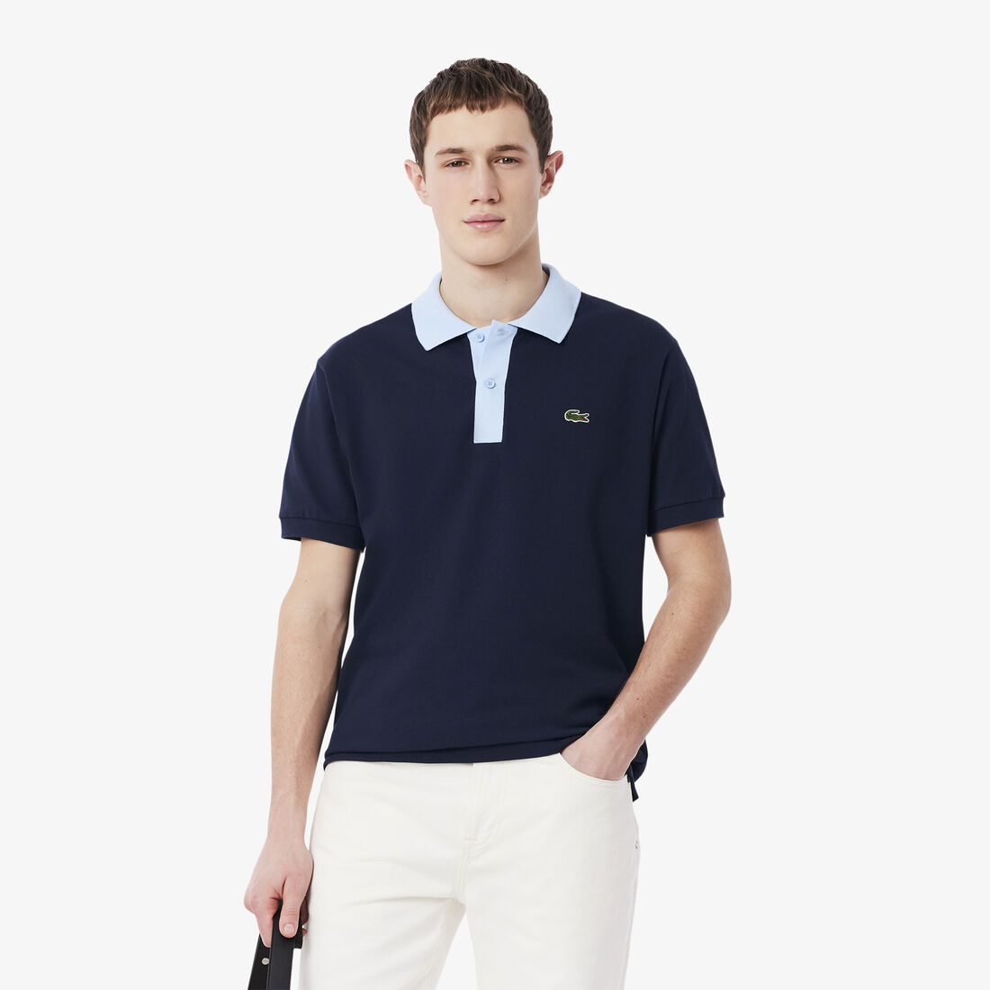 Classic Fit Contrast Collar L.12.12 Polo Shirt