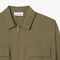 lacoste oversized cotton zip front shirt dress