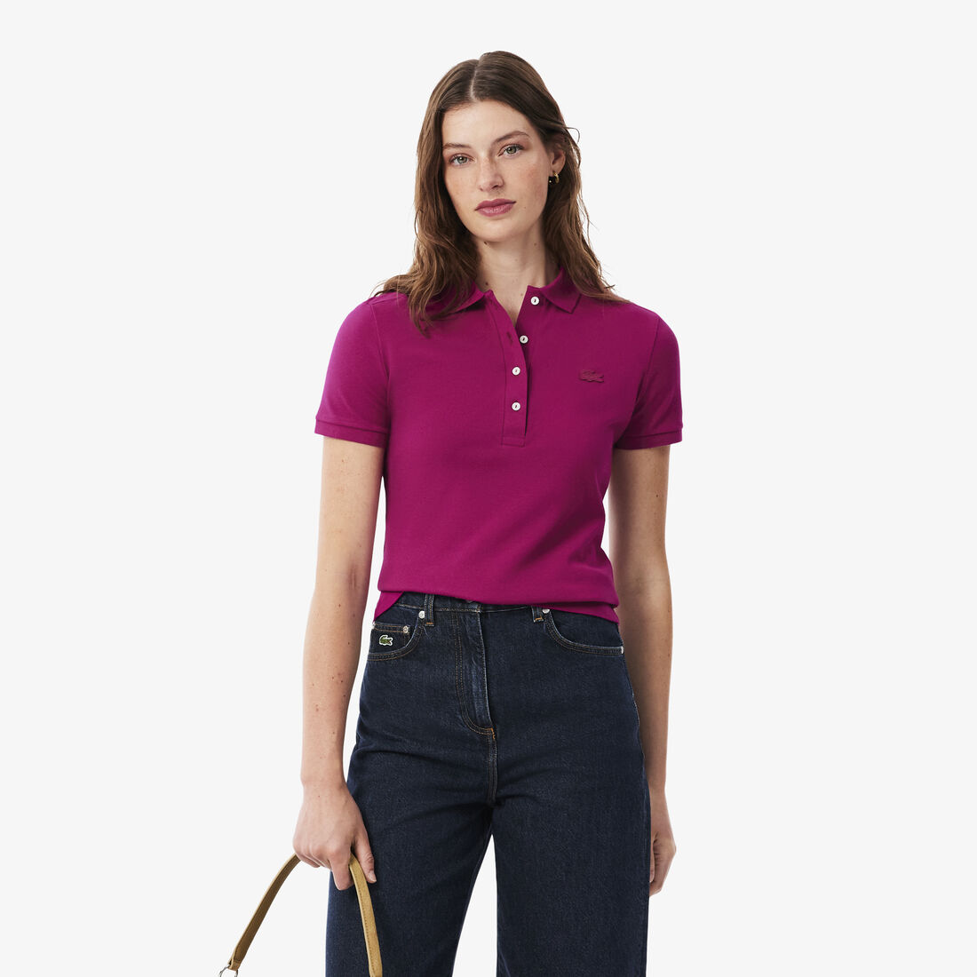 L.12.D Slim Fit Stretch Petit Pique Polo Shirt lacoste l 12 d slim fit stretch petit pique polo shirt