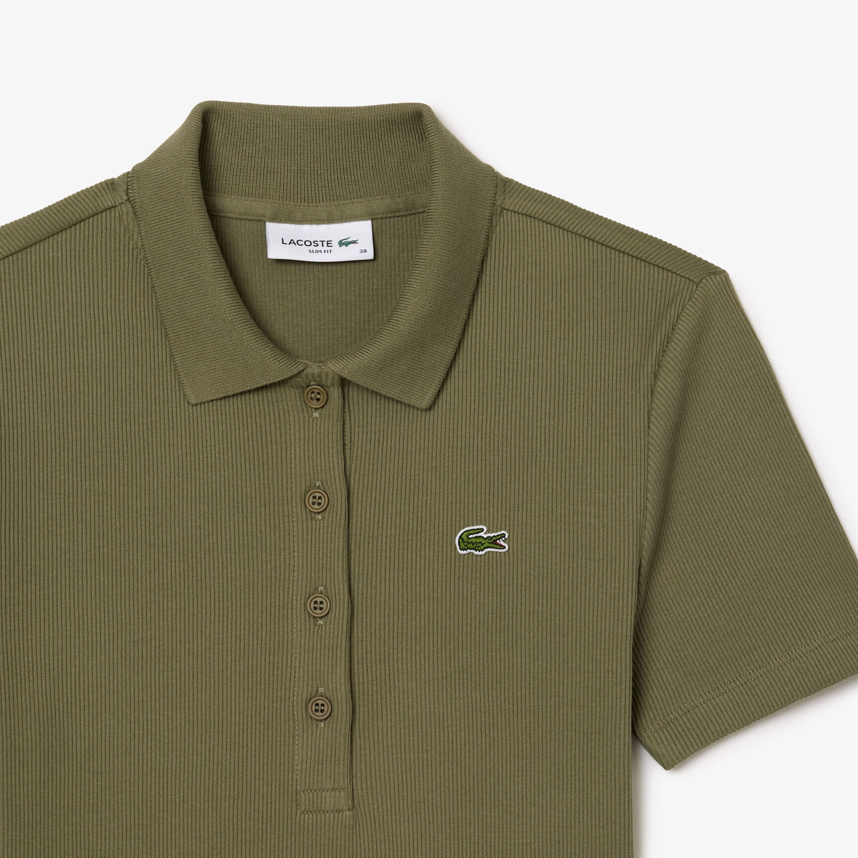 Slim Fit L.12.D Ribbed Cotton Polo Shirt