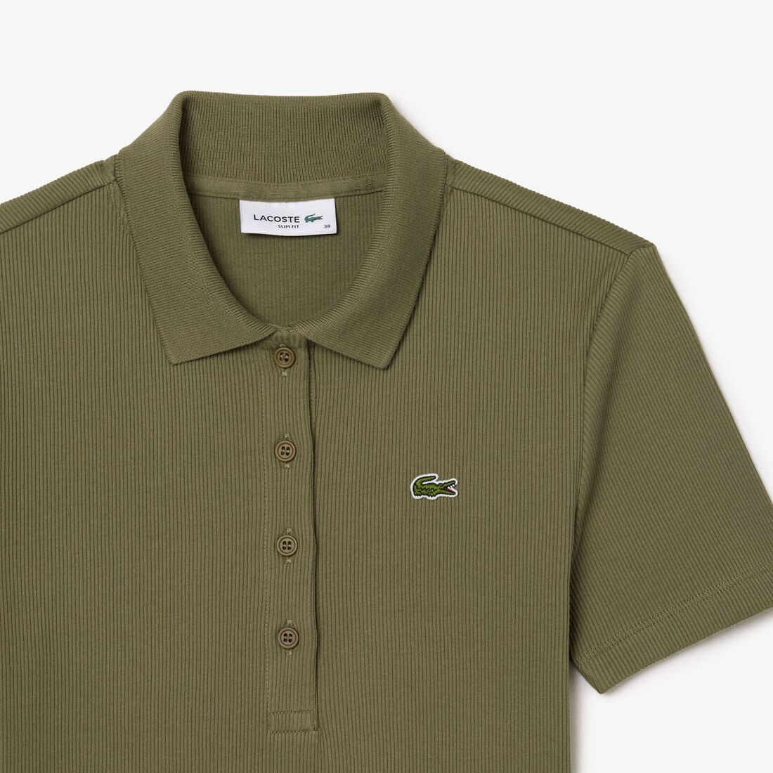 Slim Fit L.12.D Ribbed Cotton Polo Shirt Slim Fit L.12.D Ribbed Cotton Polo Shirt