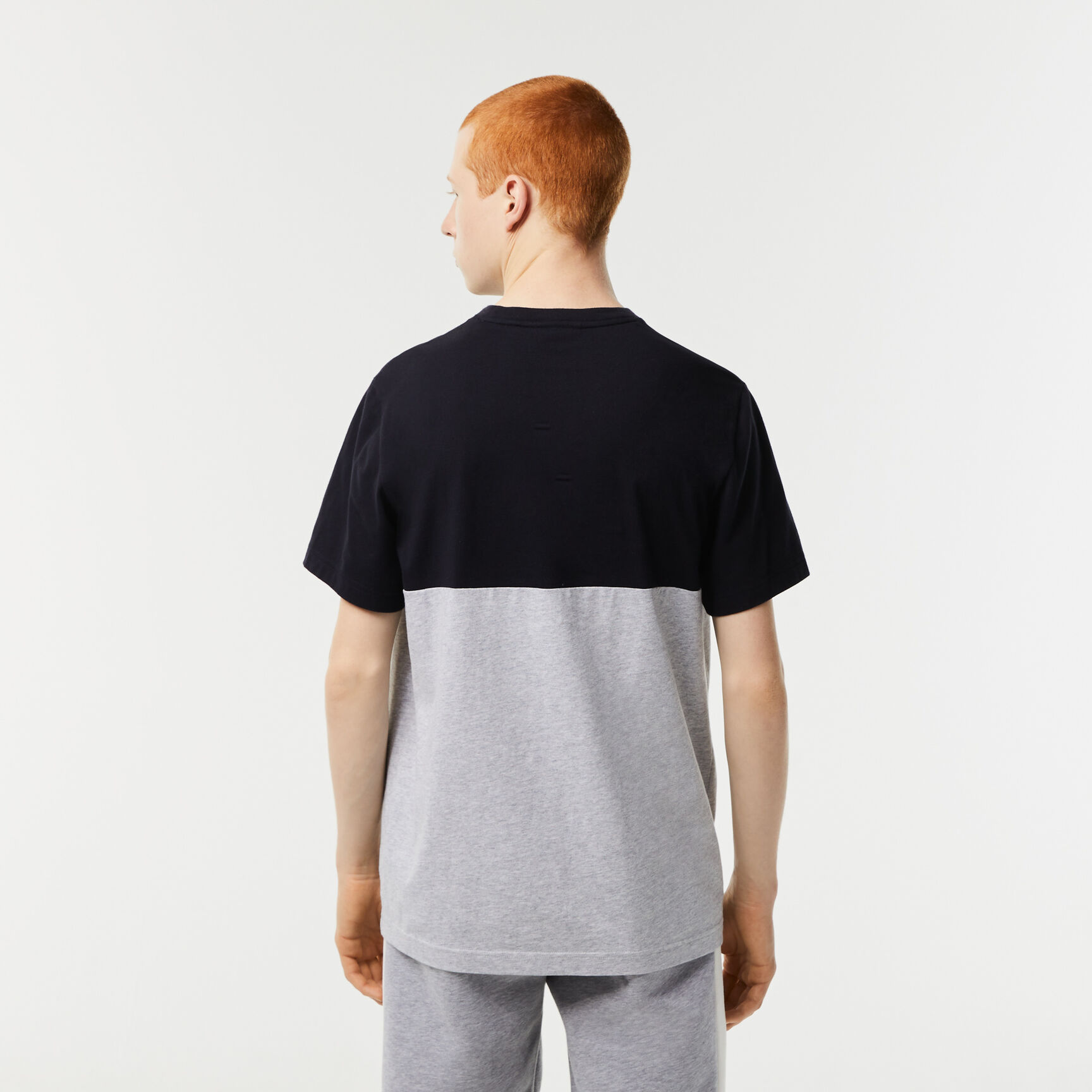 تيشيرت لاكوست مقسم بألوان قطن جيرسيه بقصة عادية للرجال تيشيرت لاكوست مقسم بألوان قطن جيرسيه بقصة عادية للرجال