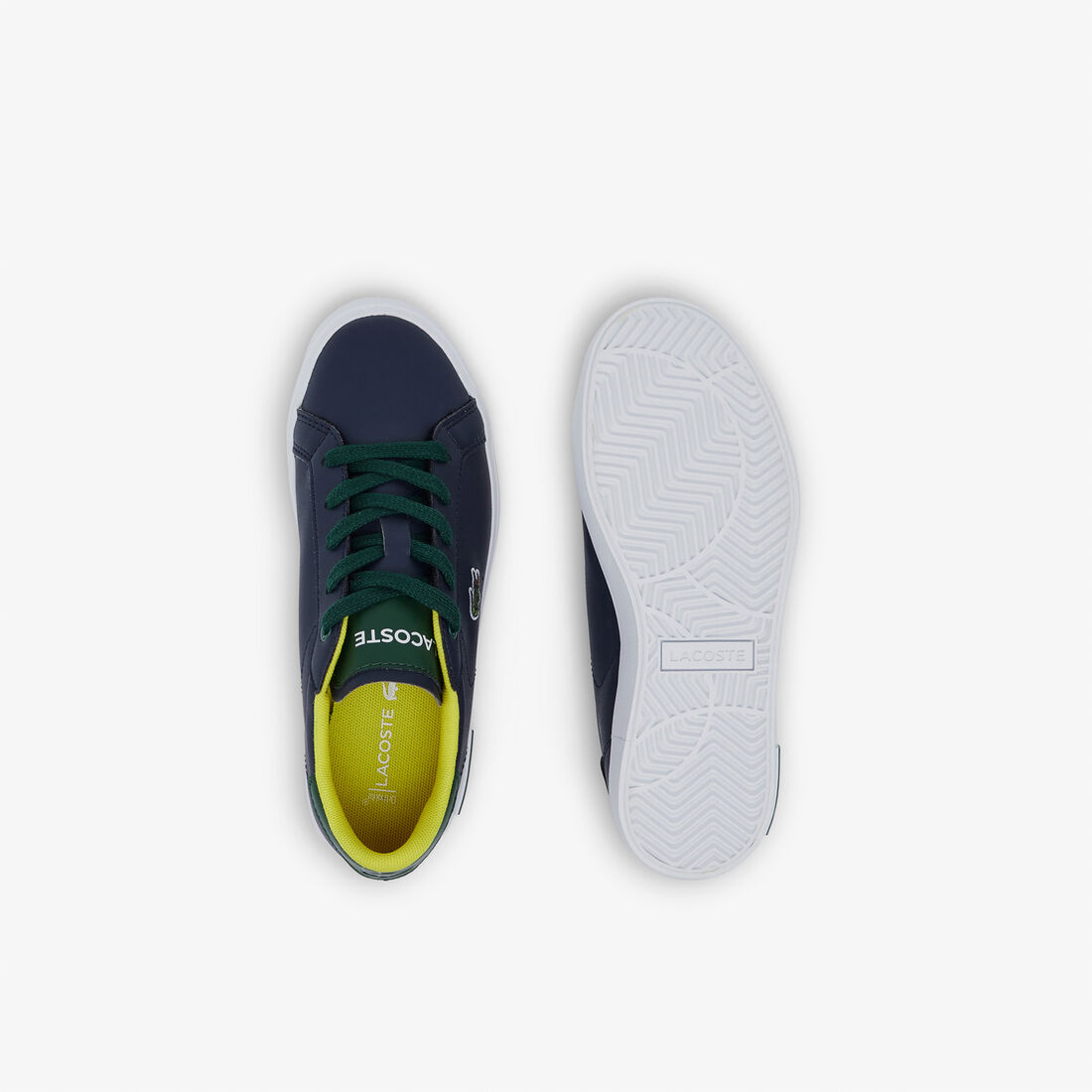 Children's Lacoste Powercourt Synthetic Popped Heel Sneakers Children's Lacoste Powercourt Synthetic Popped Heel Sneakers