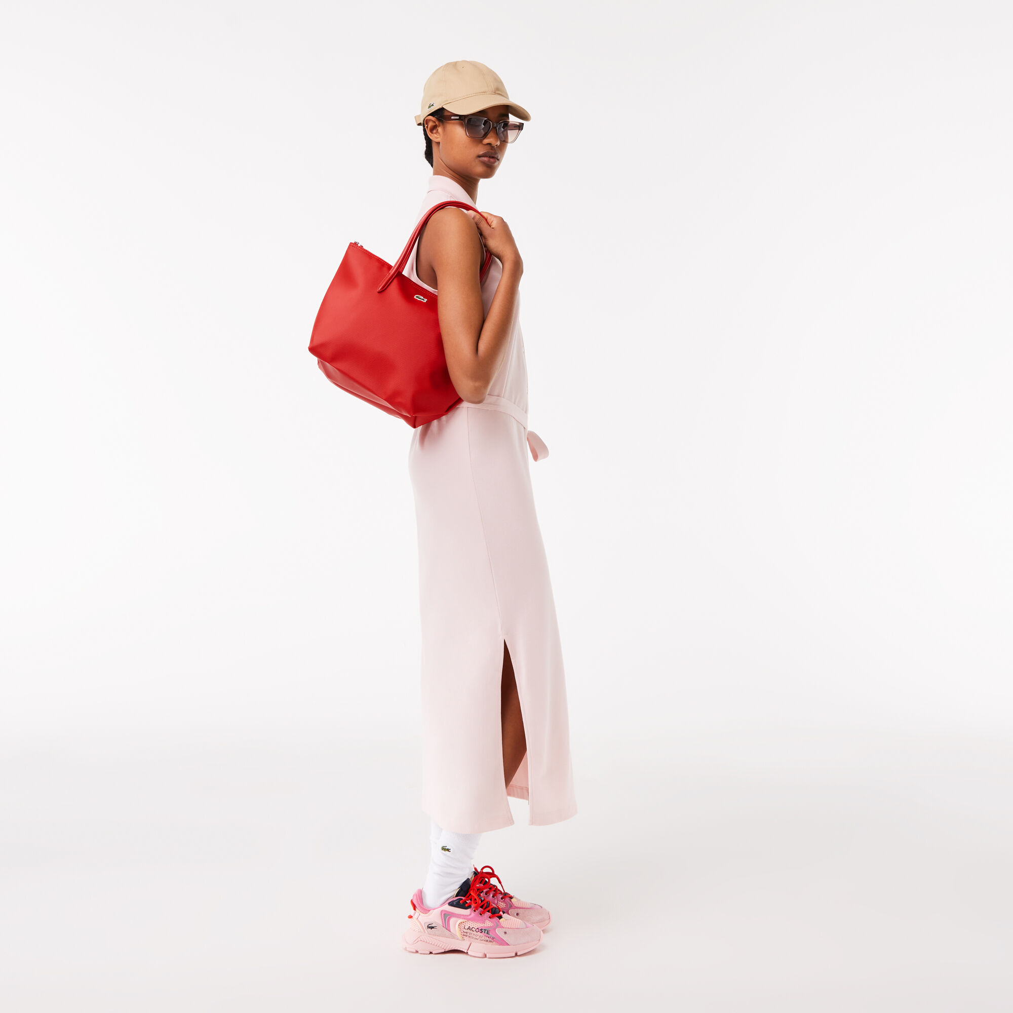 Lacoste concept small shop zip tote bag