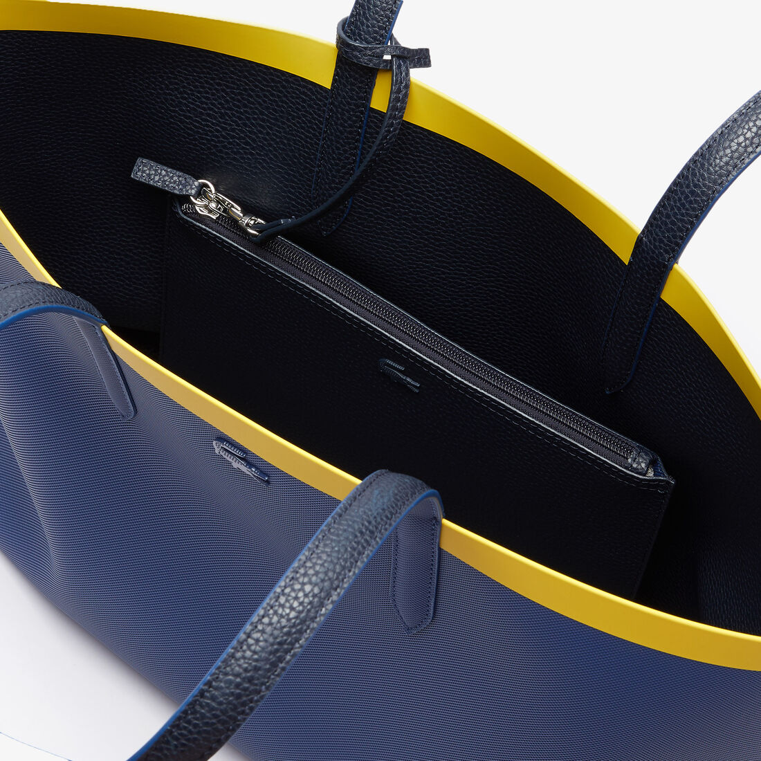 Women's Anna Reversible Contrast Band Coated Canvas Tote Bag Women's Anna Reversible Contrast Band Coated Canvas Tote Bag