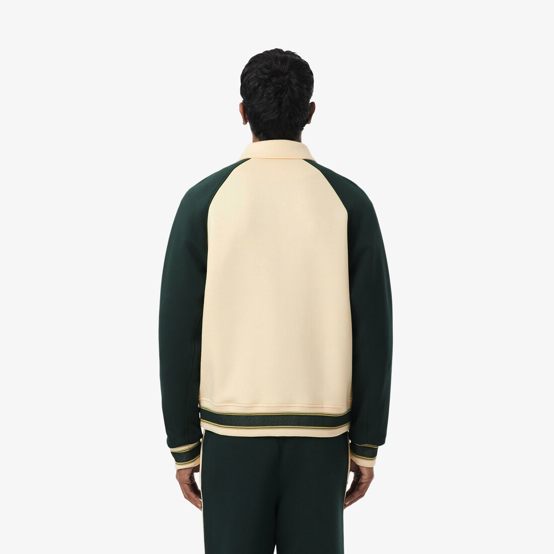 lacoste french made varsity badge jacket