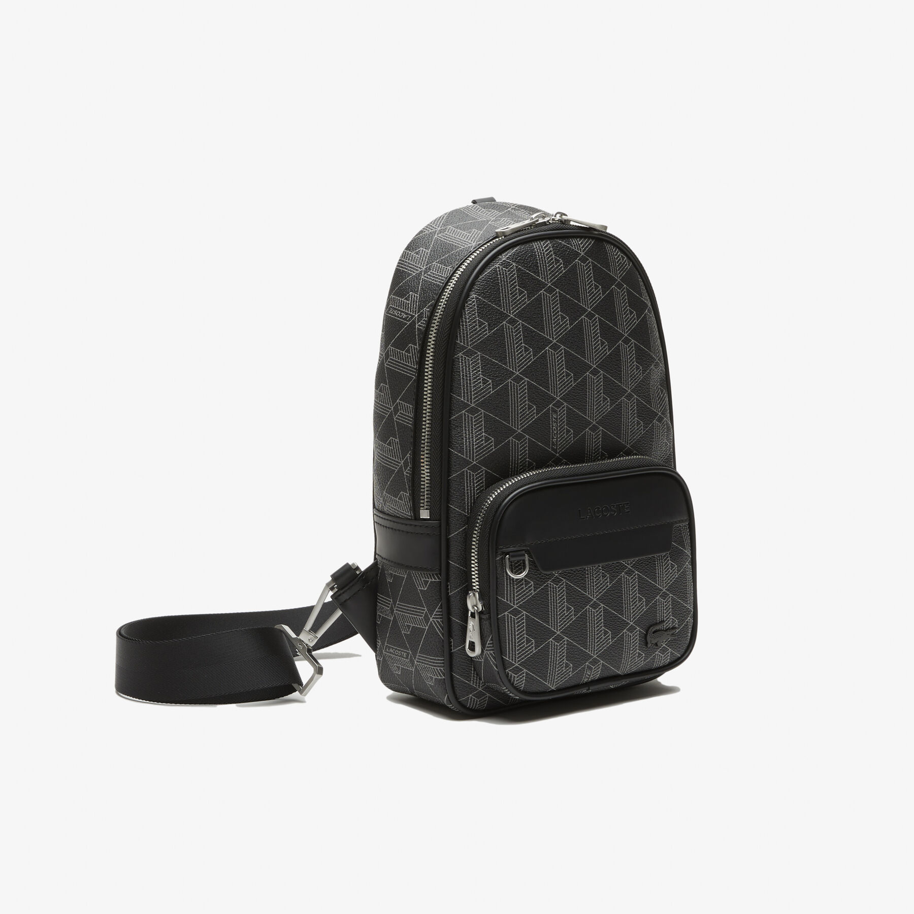 Men’s Lacoste The Blend Monogram Print Cross Body Bag men s lacoste the blend monogram print cross body bag