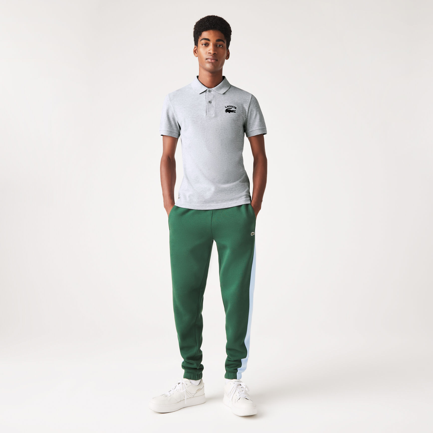 Men's Lacoste Branded Stretch Mini Piqué Polo Men's Lacoste Branded Stretch Mini Piqué Polo