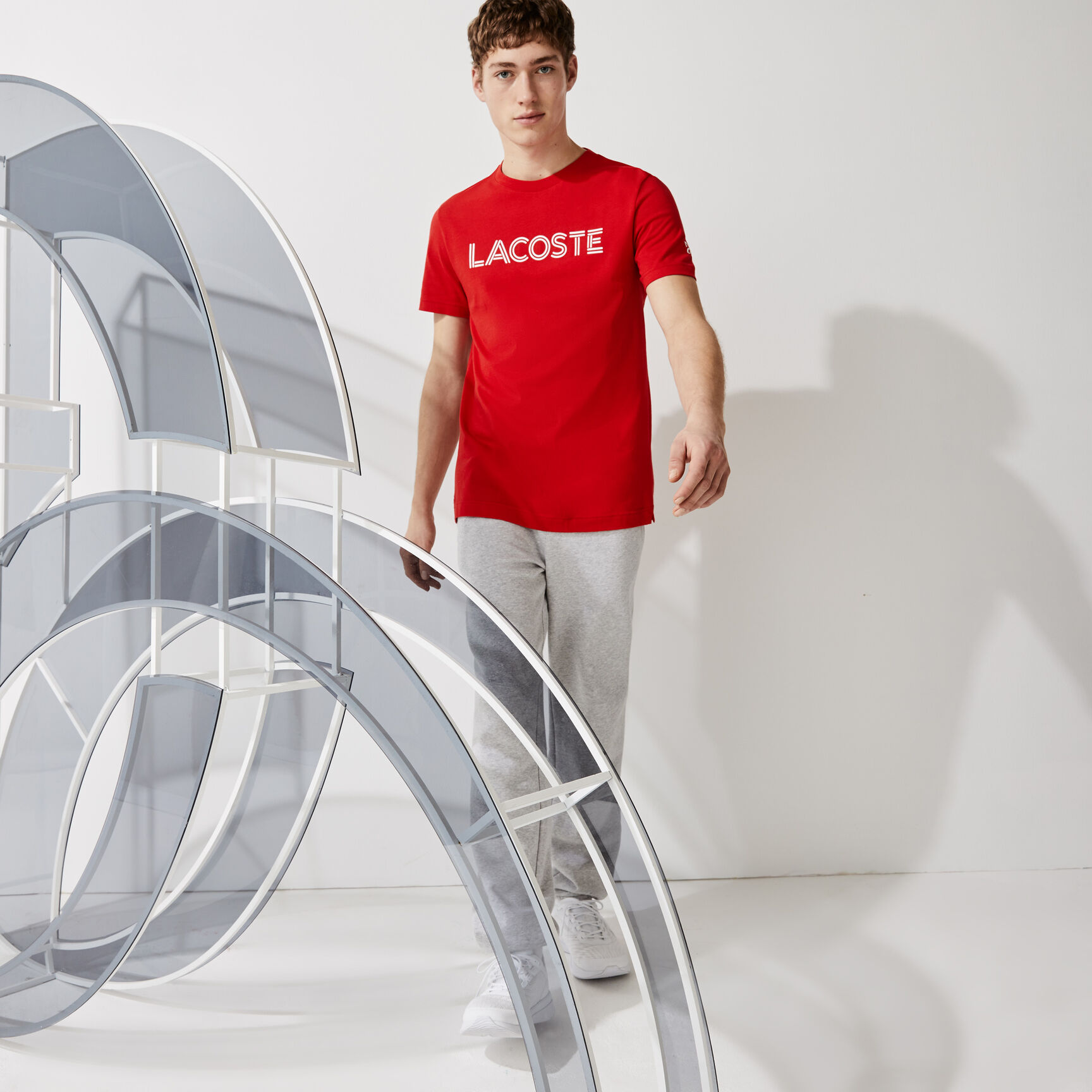 Men's Lacoste SPORT x Novak Djokovic Breathable Print T-shirt Men's Lacoste SPORT x Novak Djokovic Breathable Print T-shirt