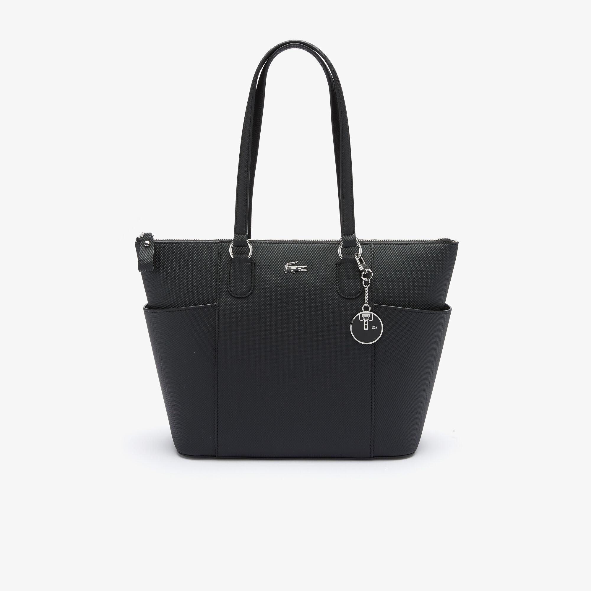 Buy Women s Daily Classic Polo Charm Piqu Canvas Zip Tote Bag