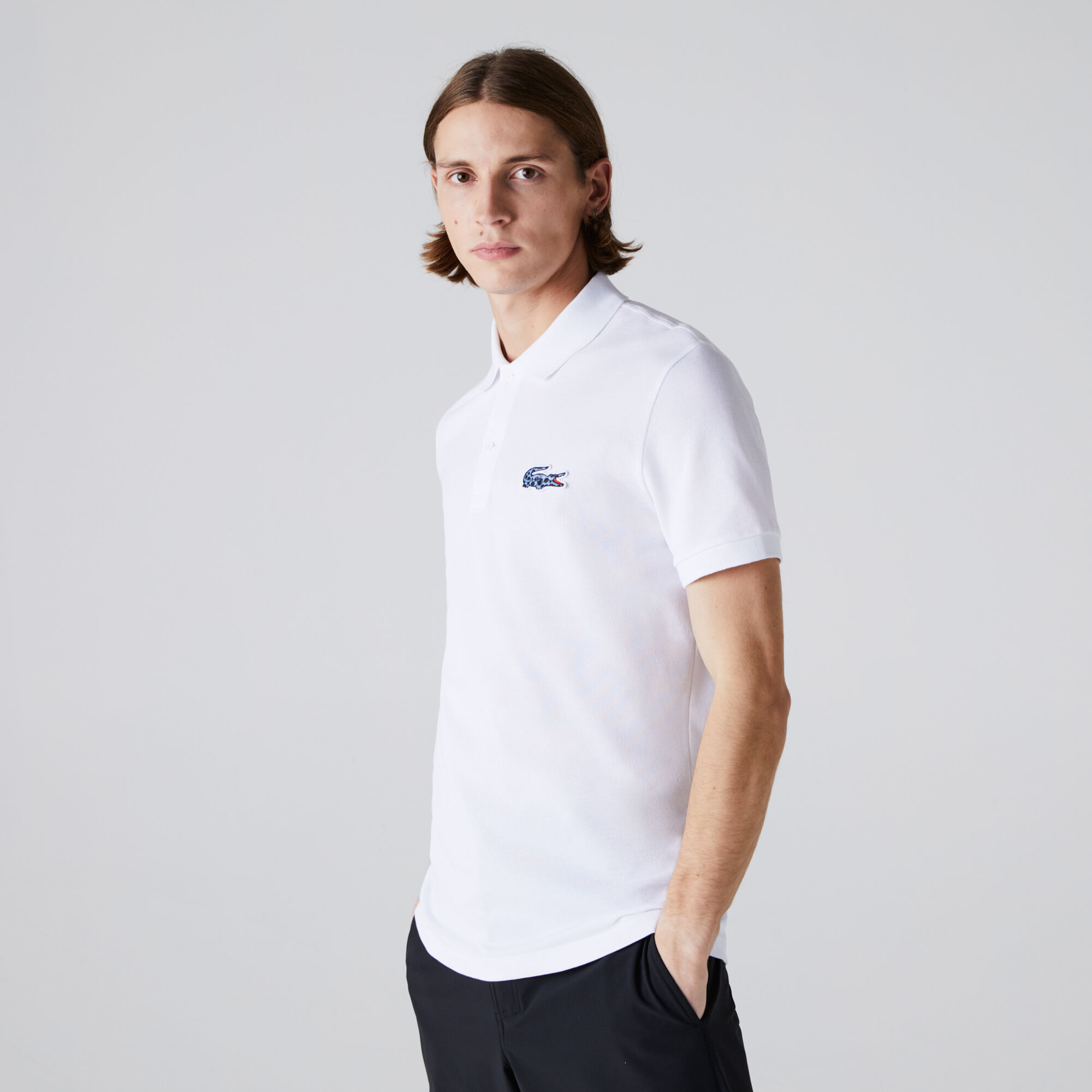 Men's Lacoste x National Geographic Organic Cotton Piqué Polo