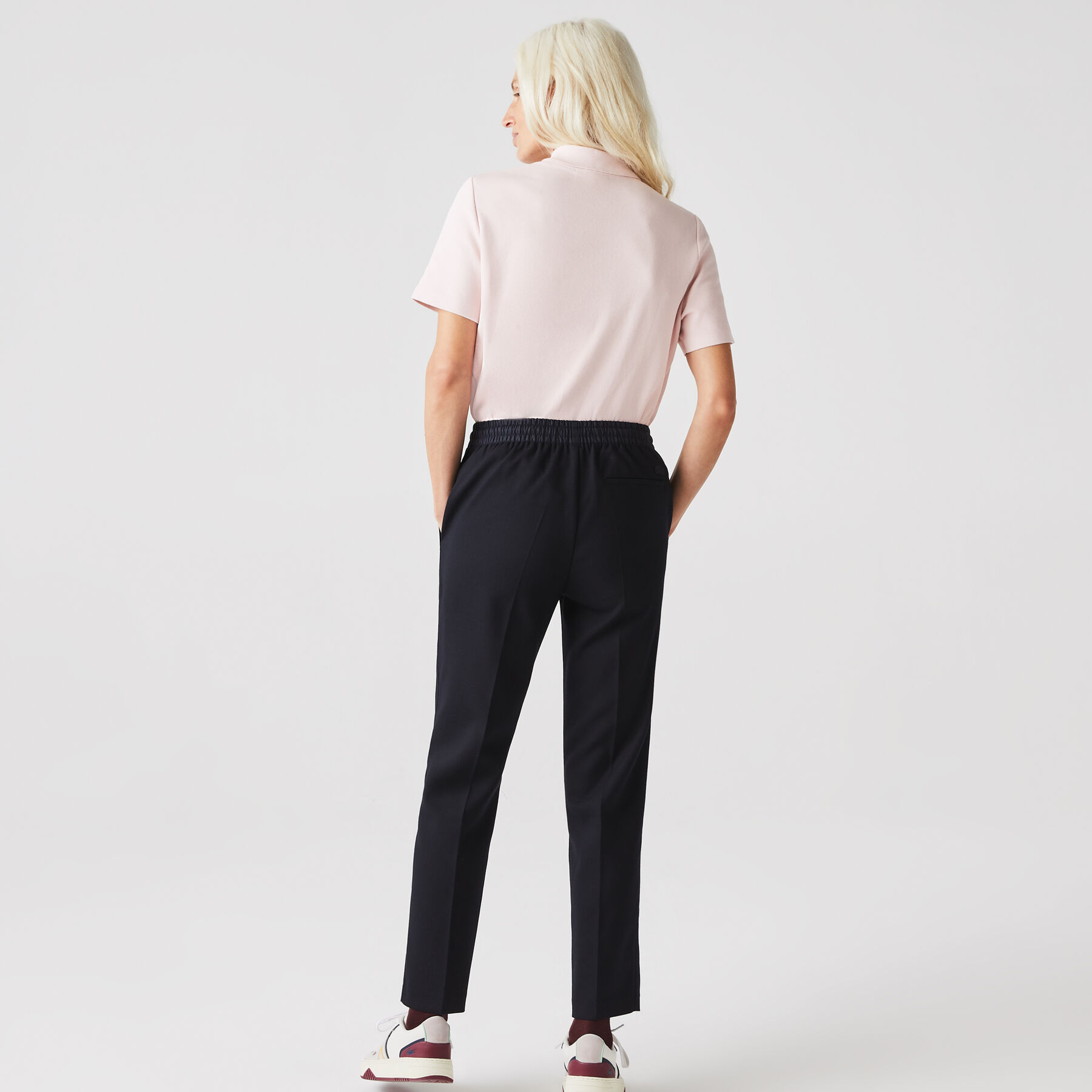 lacoste women s wool blend lightweight city athletic pants