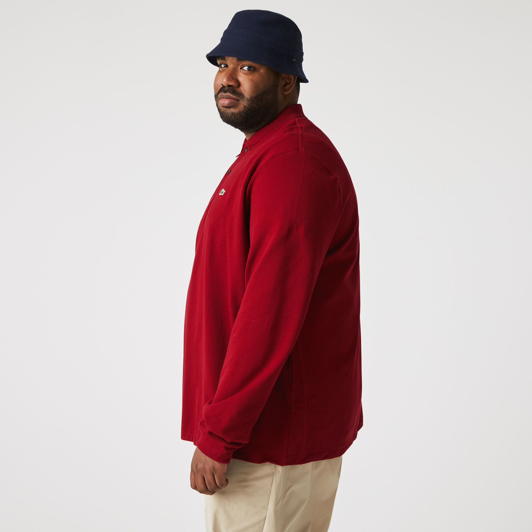 قميص بولو كلاسيكي بأكمام طويلة مقاس L.12.12