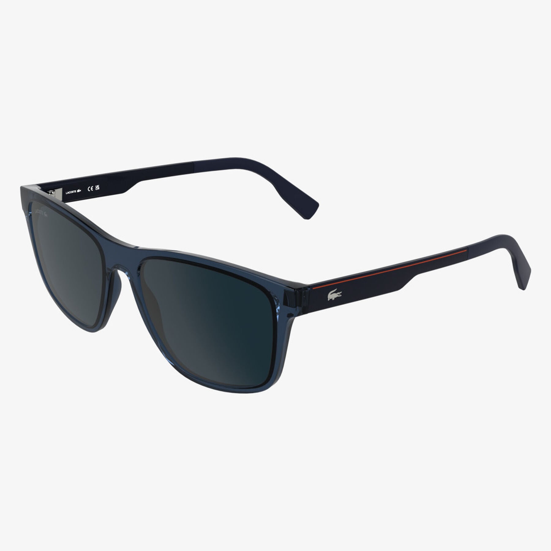 Stripes & Piping Rectangle Glasses lacoste stripes piping rectangle glasses