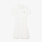 lacoste stretch pique pleated polo dress