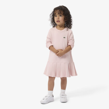 lacoste long sleeved fleece dress