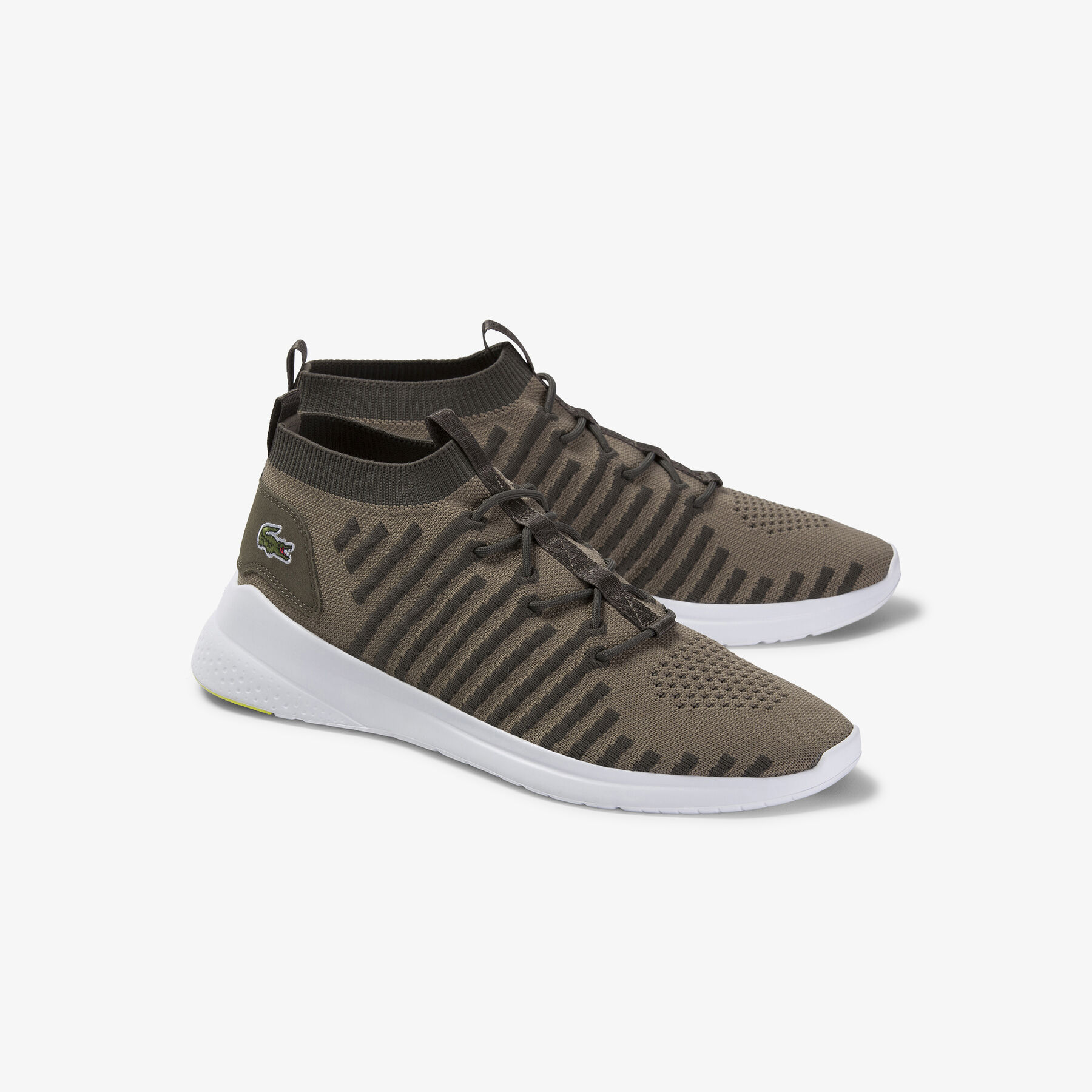 Men's LT Fit-Flex Colour-pop Textile and Suede Trainers lacoste men s lt fit flex colour pop textile and suede trainers