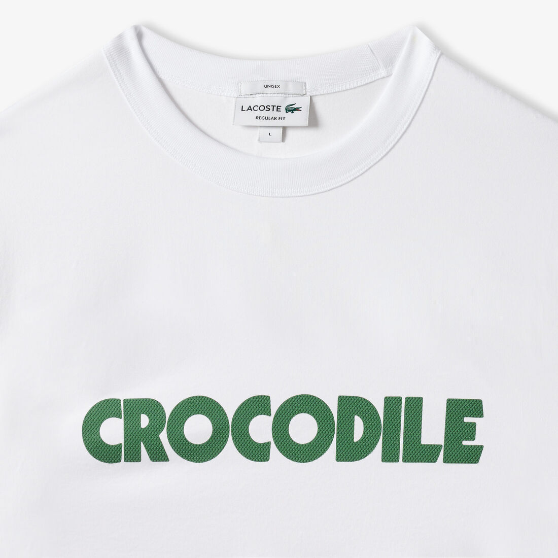 Pique Effect Slogan Cotton Jersey T-shirt Pique Effect Slogan Cotton Jersey T-shirt