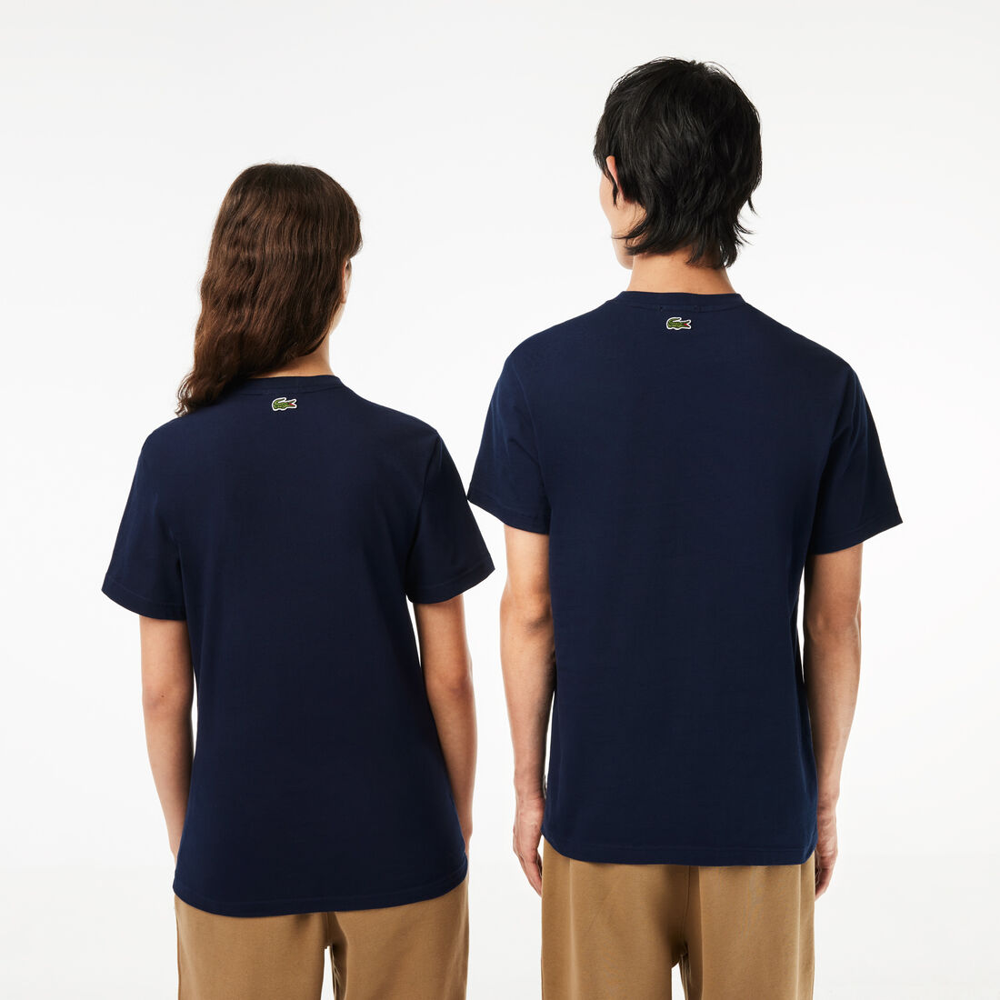 تي شيرت جيرسيه قطن بطبعة مميزة لكلمة Lacoste تي شيرت جيرسيه قطن بطبعة مميزة لكلمة Lacoste