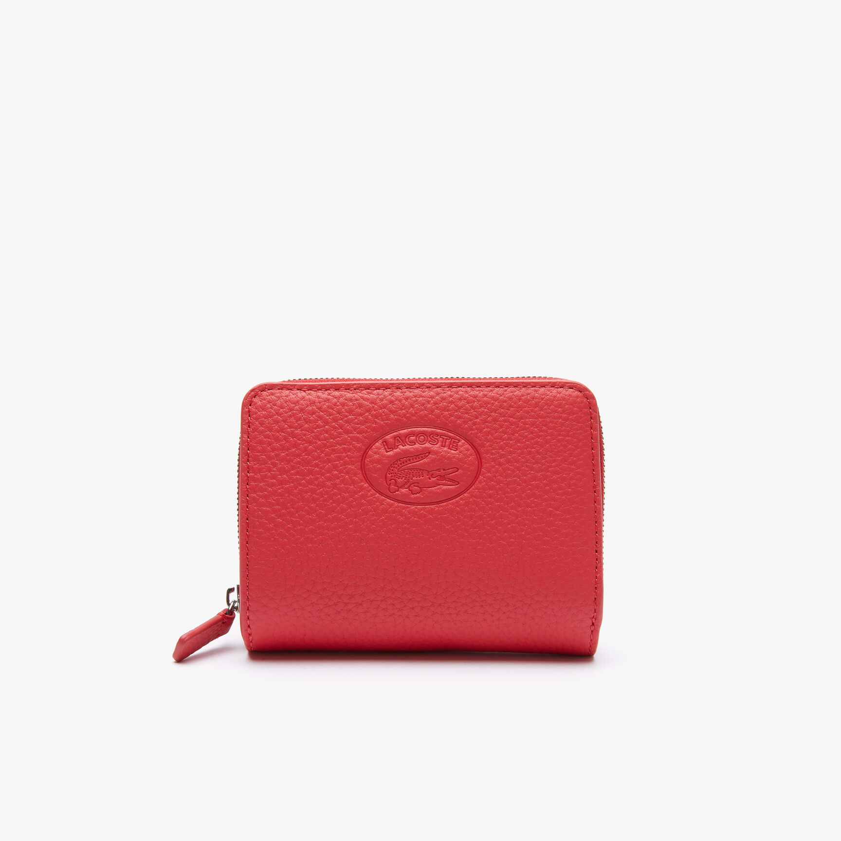 محفظة مربعة صغيرة جلد بارز بسحّاب للنساء مجموعة Croco Crew محفظة مربعة صغيرة جلد بارز بسحّاب للنساء مجموعة Croco Crew