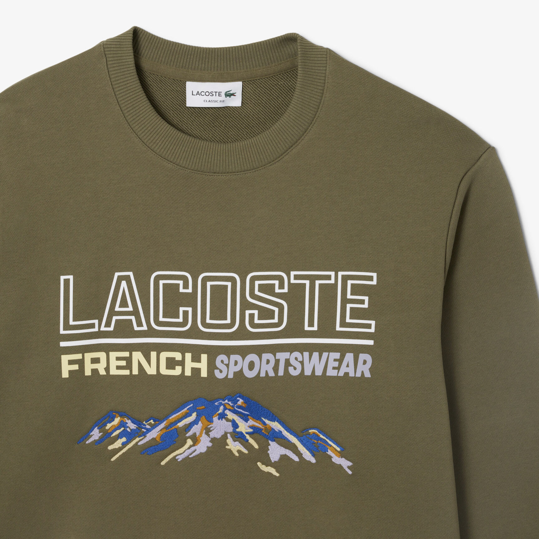 Embroidered Motif Fleece Sweatshirt