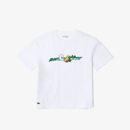 Kids’ Branded T-shirt In Organic Cotton Jersey