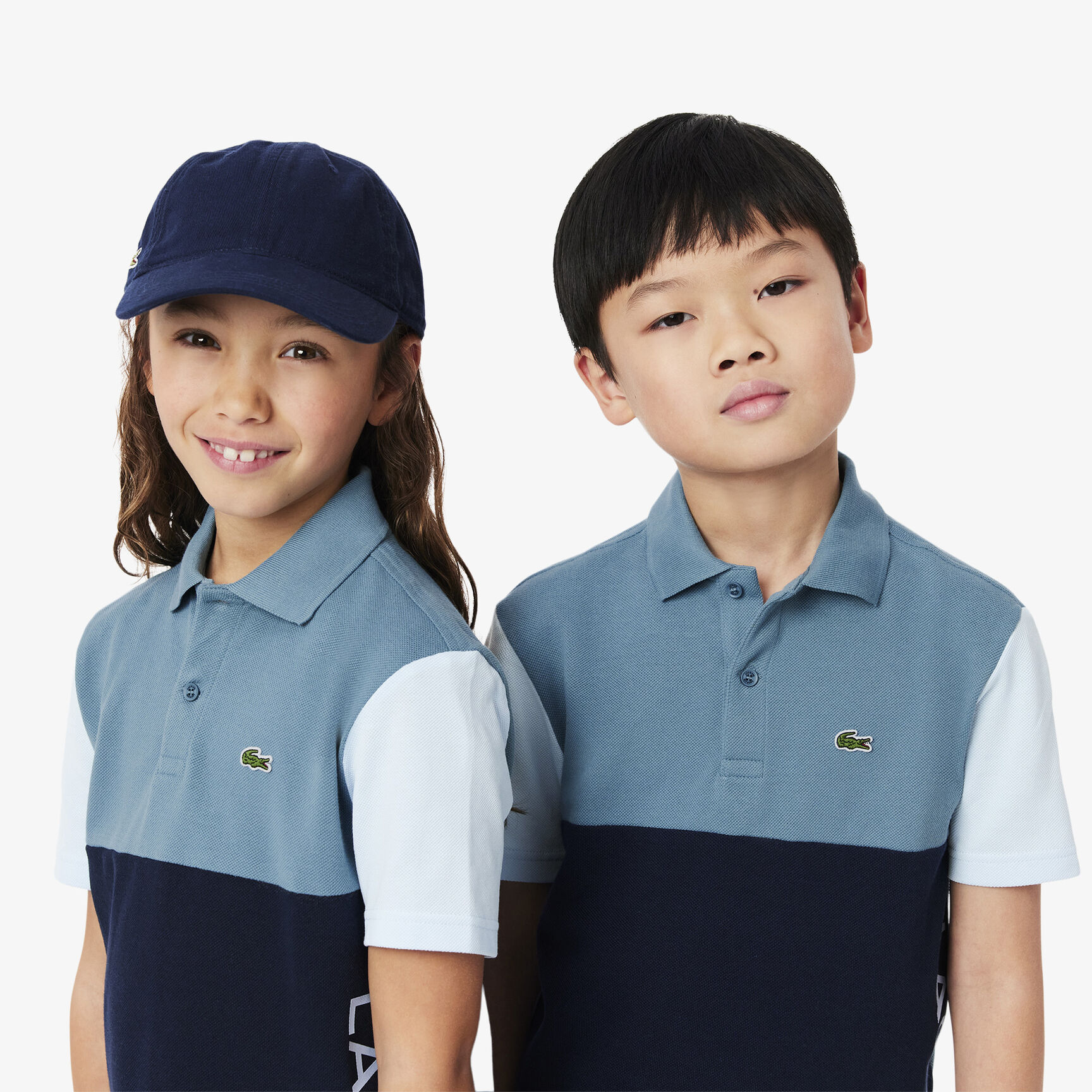 Colour-Block Petit Pique Polo Shirt