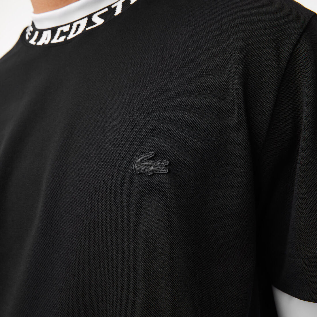 Men's Lacoste Regular Fit Branded Collar T-shirt Men's Lacoste Regular Fit Branded Collar T-shirt