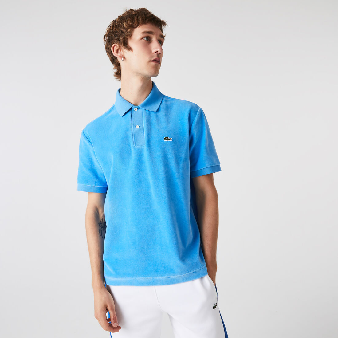 Men's Lacoste Classic Fit Cotton Velvet Polo Men's Lacoste Classic Fit Cotton Velvet Polo