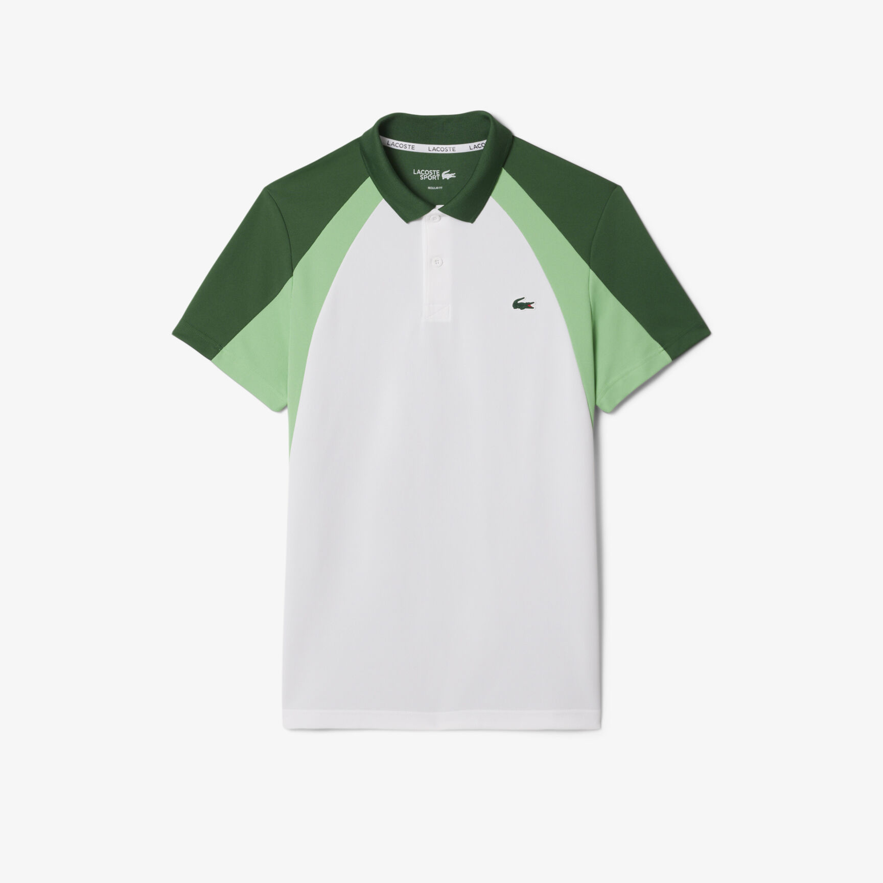 Colour-Block Printed Sport Polo Shirt