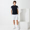 لاكوست قميص بولو للتنس من البيكيه المسامي للرجال مع أكمام مقلمة مجموعة lacoste sport