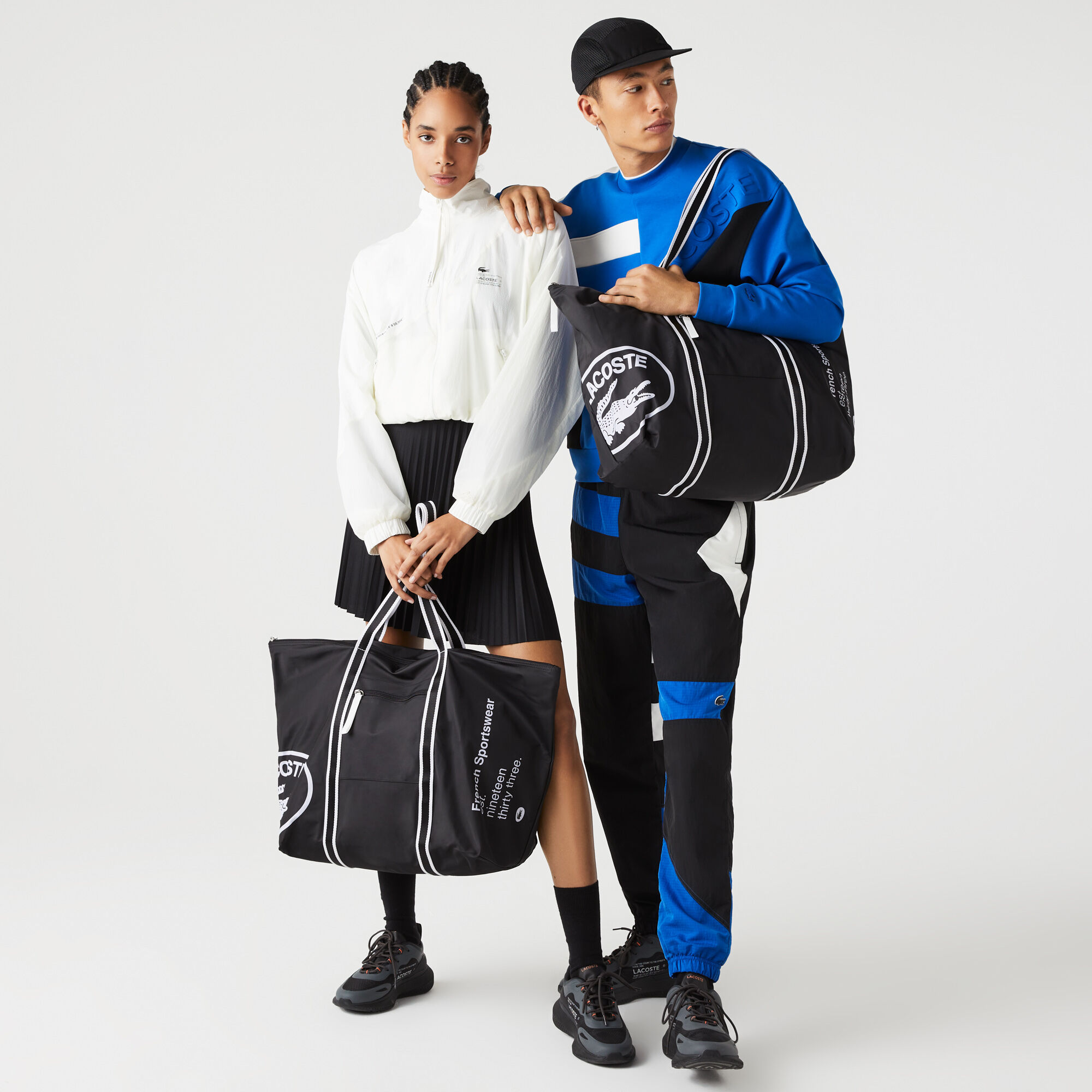 [LACOSTE] Men's Microfiber Touch Drawers ★すぐ品切れ★ Men's Chantaco Graphic Matte Piqué Leather Zip Bag - Bags