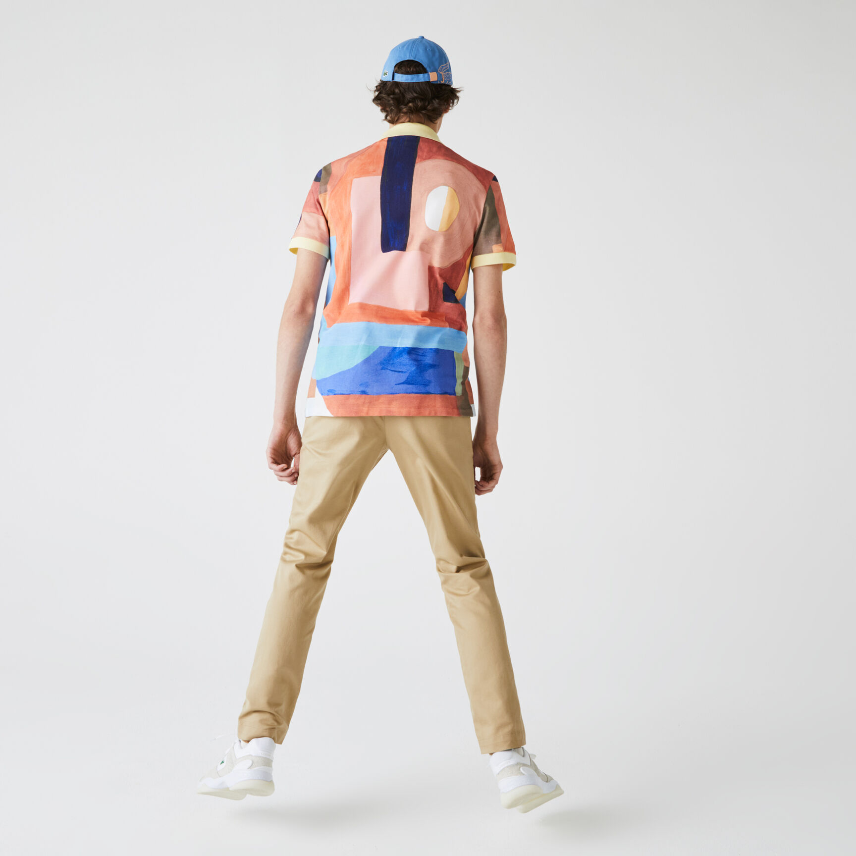 Men’s Lacoste Regular Fit Paint Print Cotton Piqué Polo Men’s Lacoste Regular Fit Paint Print Cotton Piqué Polo