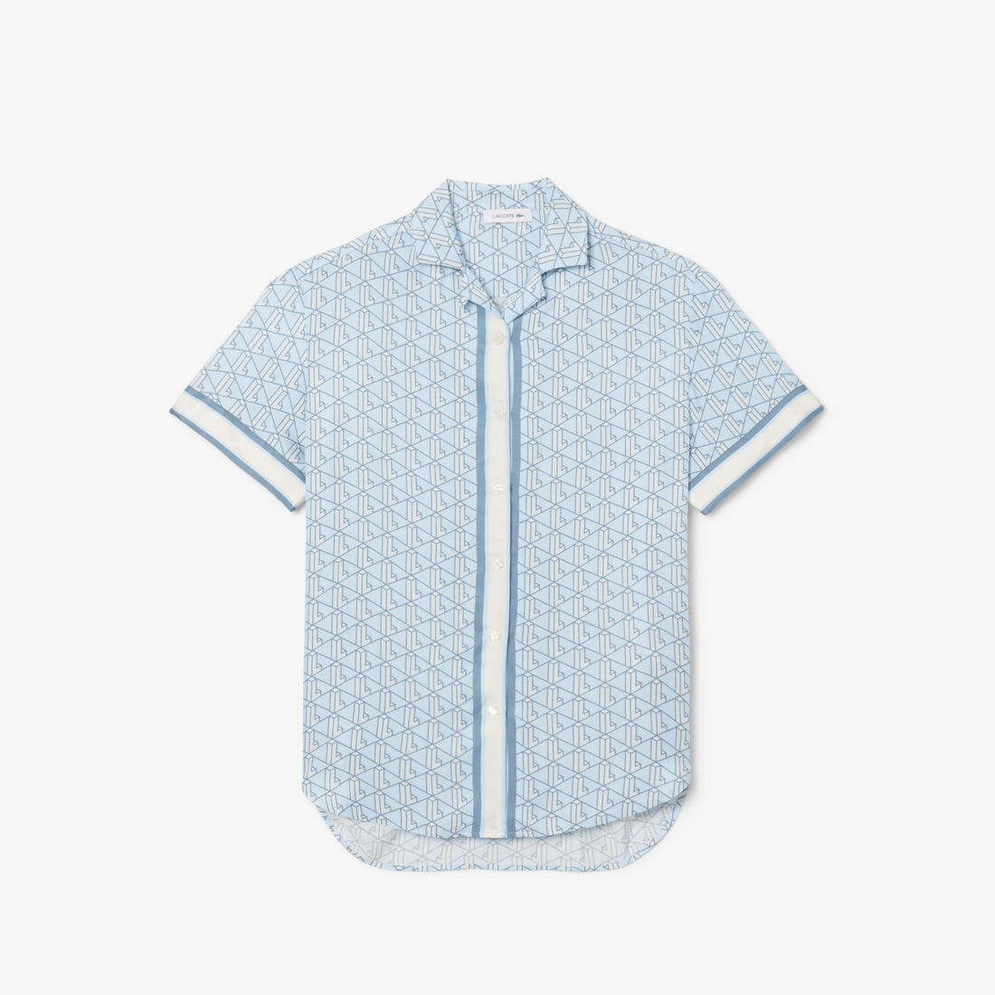 قميص بطبعة مونوغرام كبير الحجم قميص بطبعة مونوغرام كبير الحجم