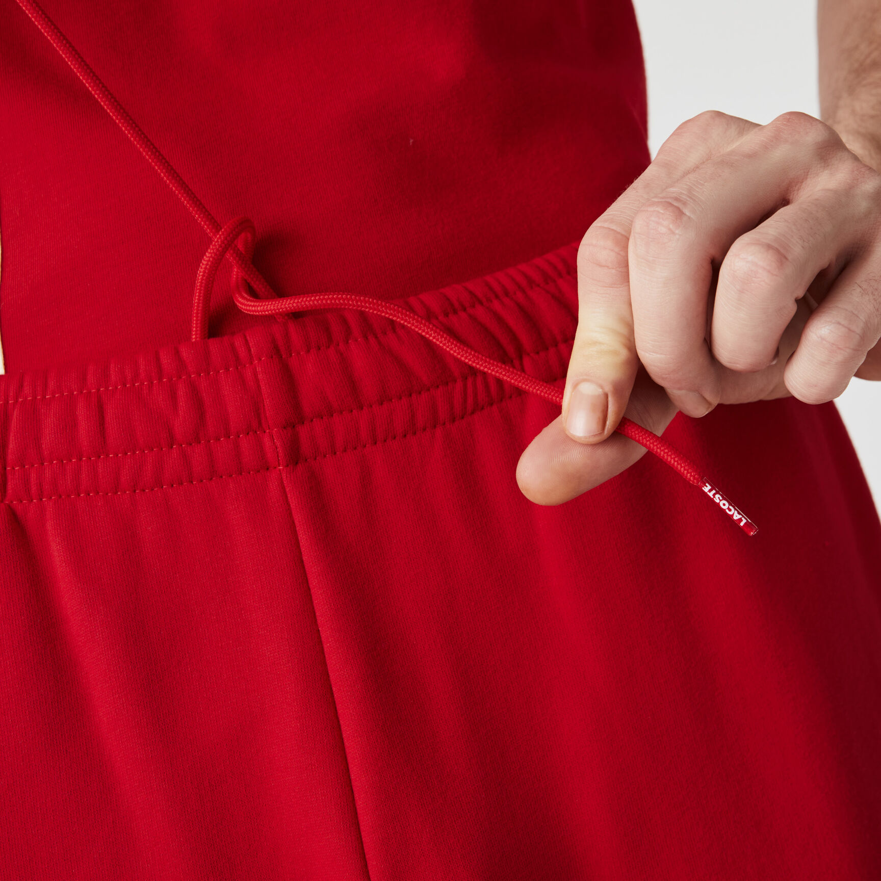 بنطال رياضي صوف بكتل لونية ونقشات كتابية للرجال