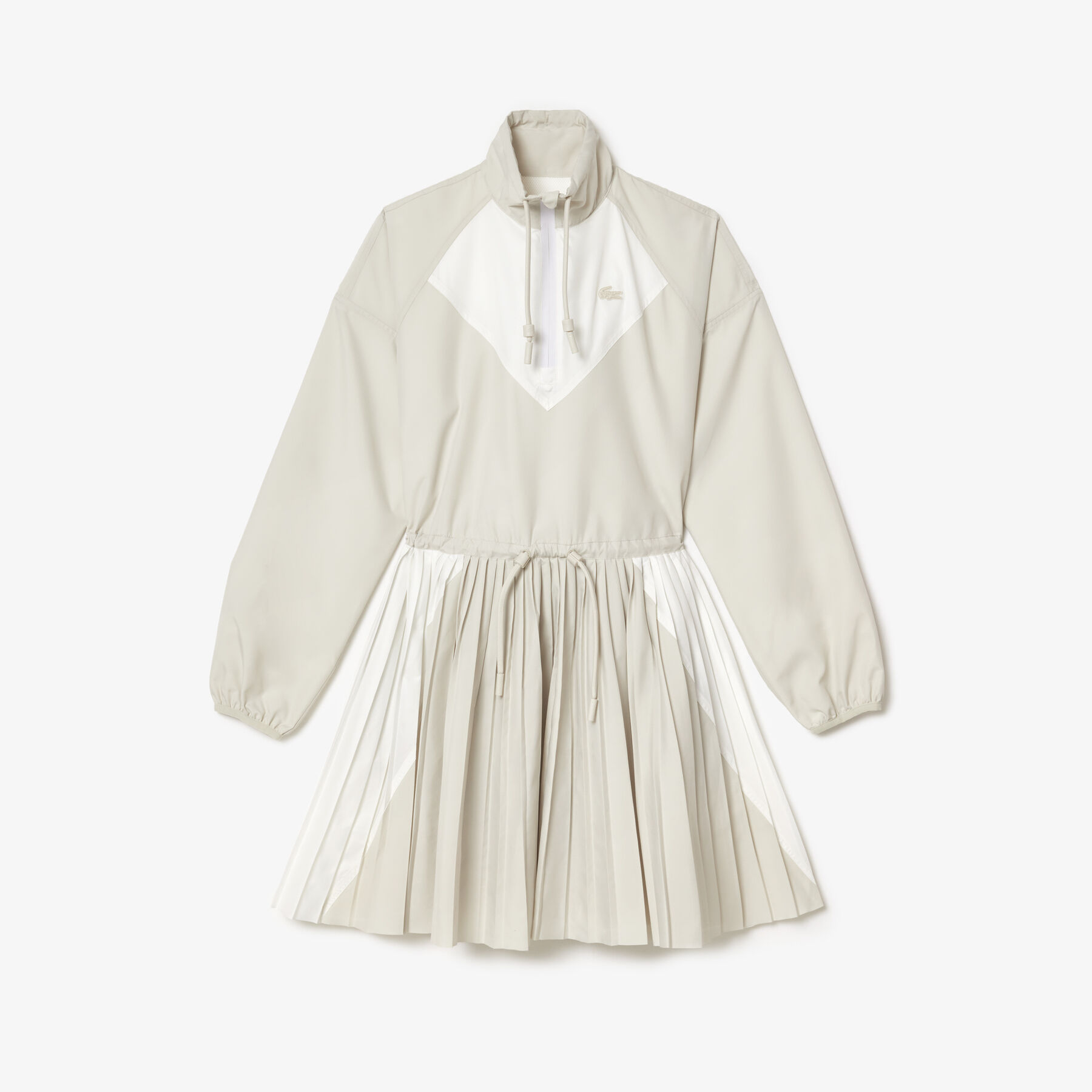 Long-Sleeved Colourblock Dress lacoste long sleeved colourblock dress