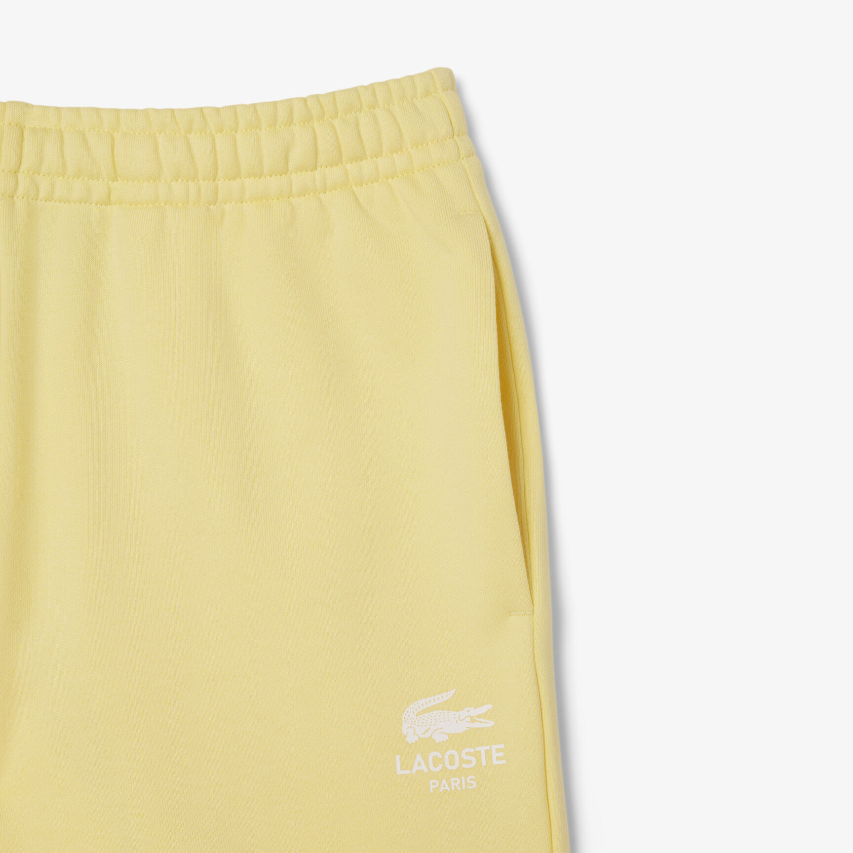 Printed cotton fleece shorts