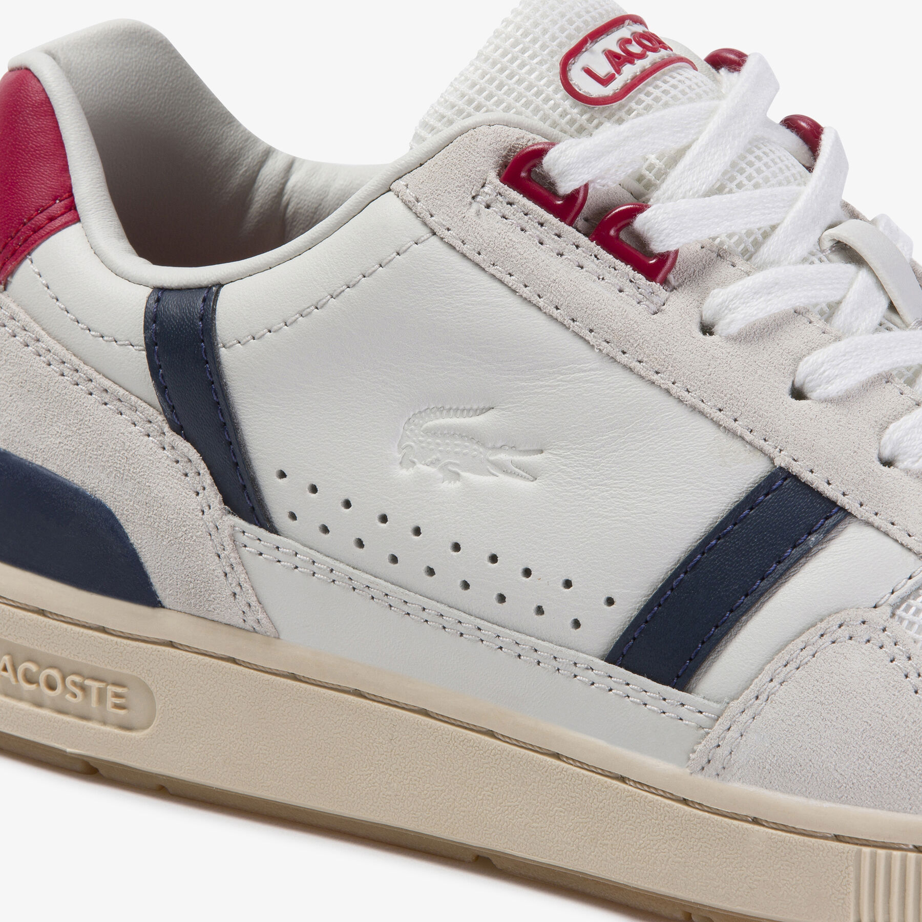 Women's T-Clip Leather Trainers lacoste women s t clip leather trainers