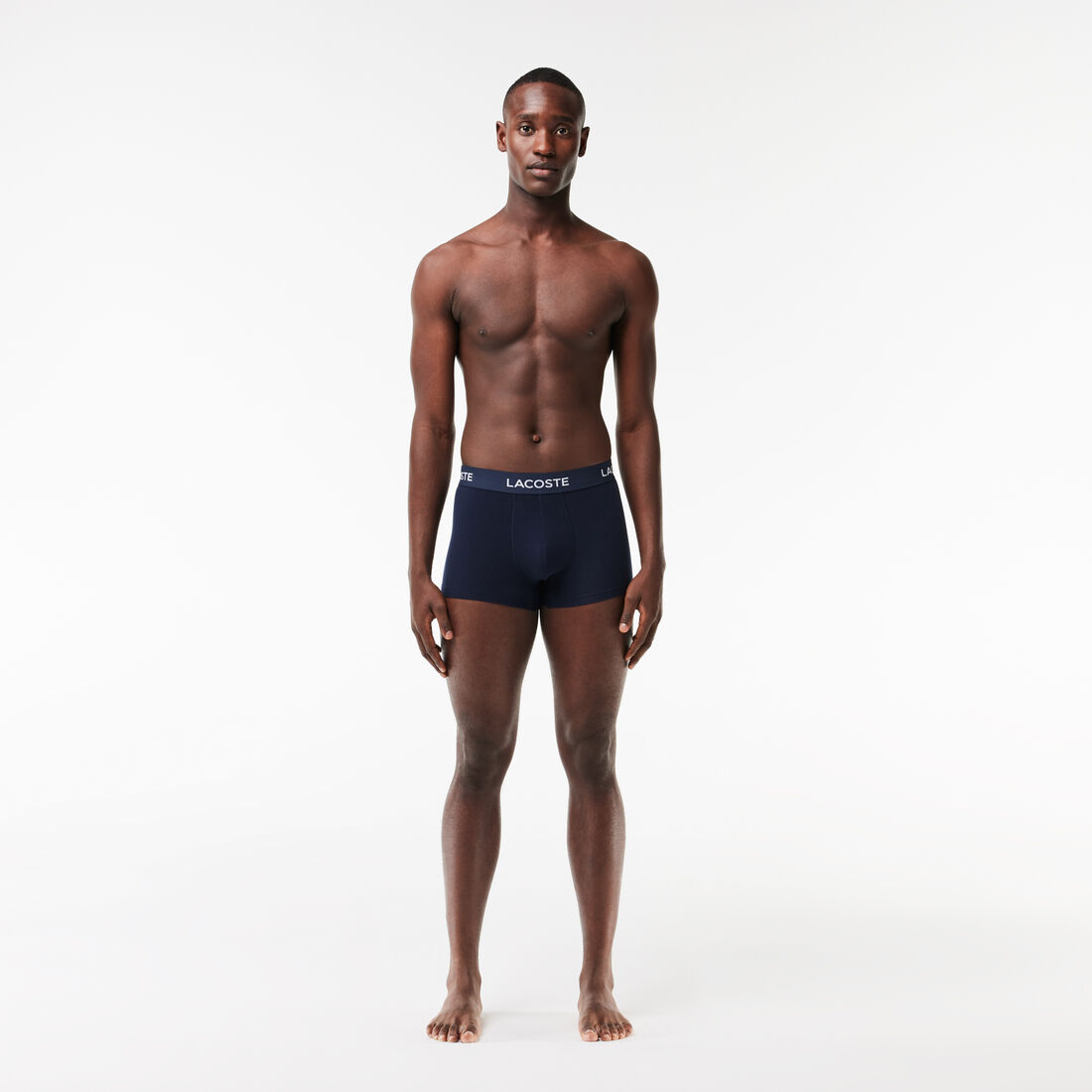 Men's 3-Pack Lacoste Logo Waist Trunks