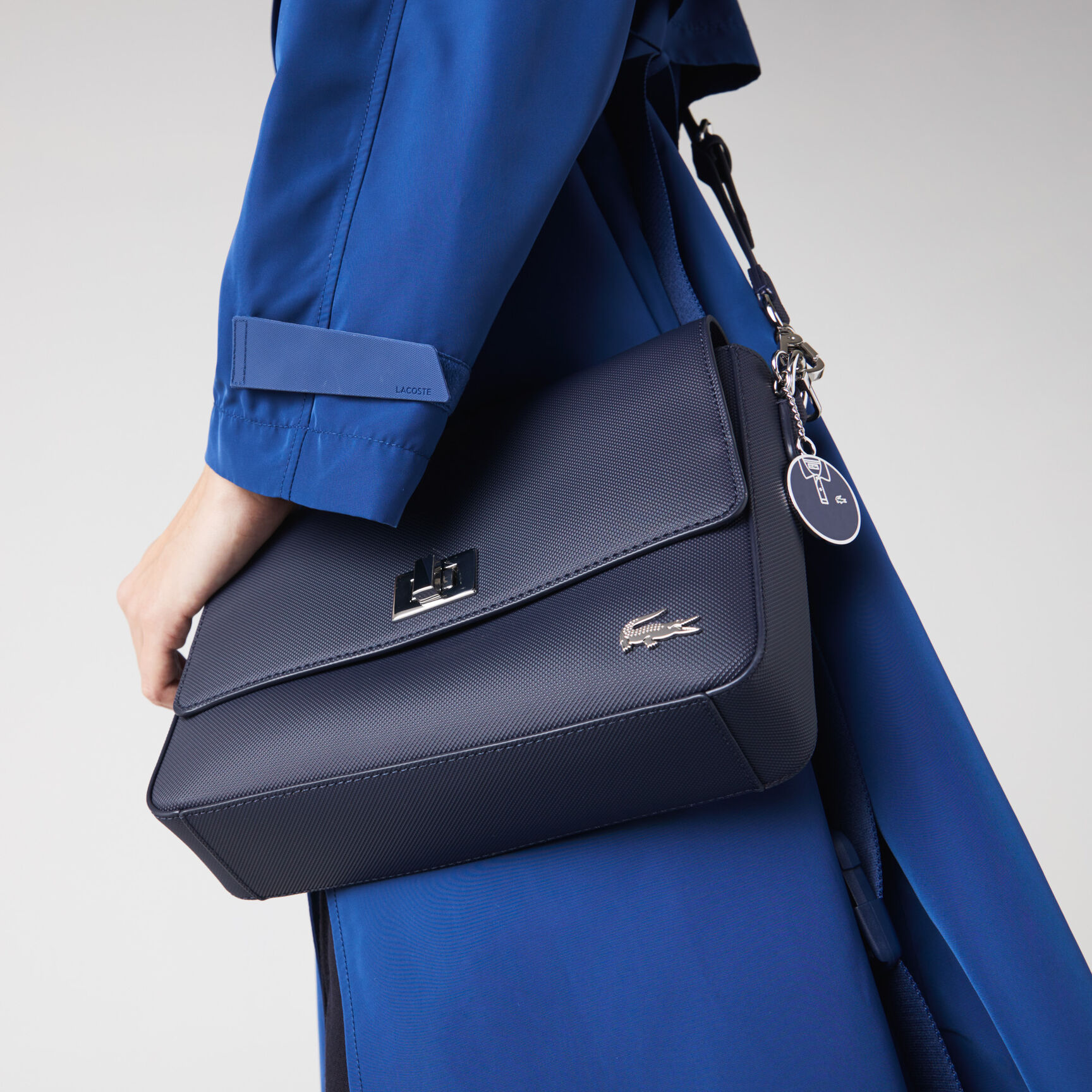 Women's Daily Classic Coated Piqu&eacute; Canvas Clasp Shoulder Bag