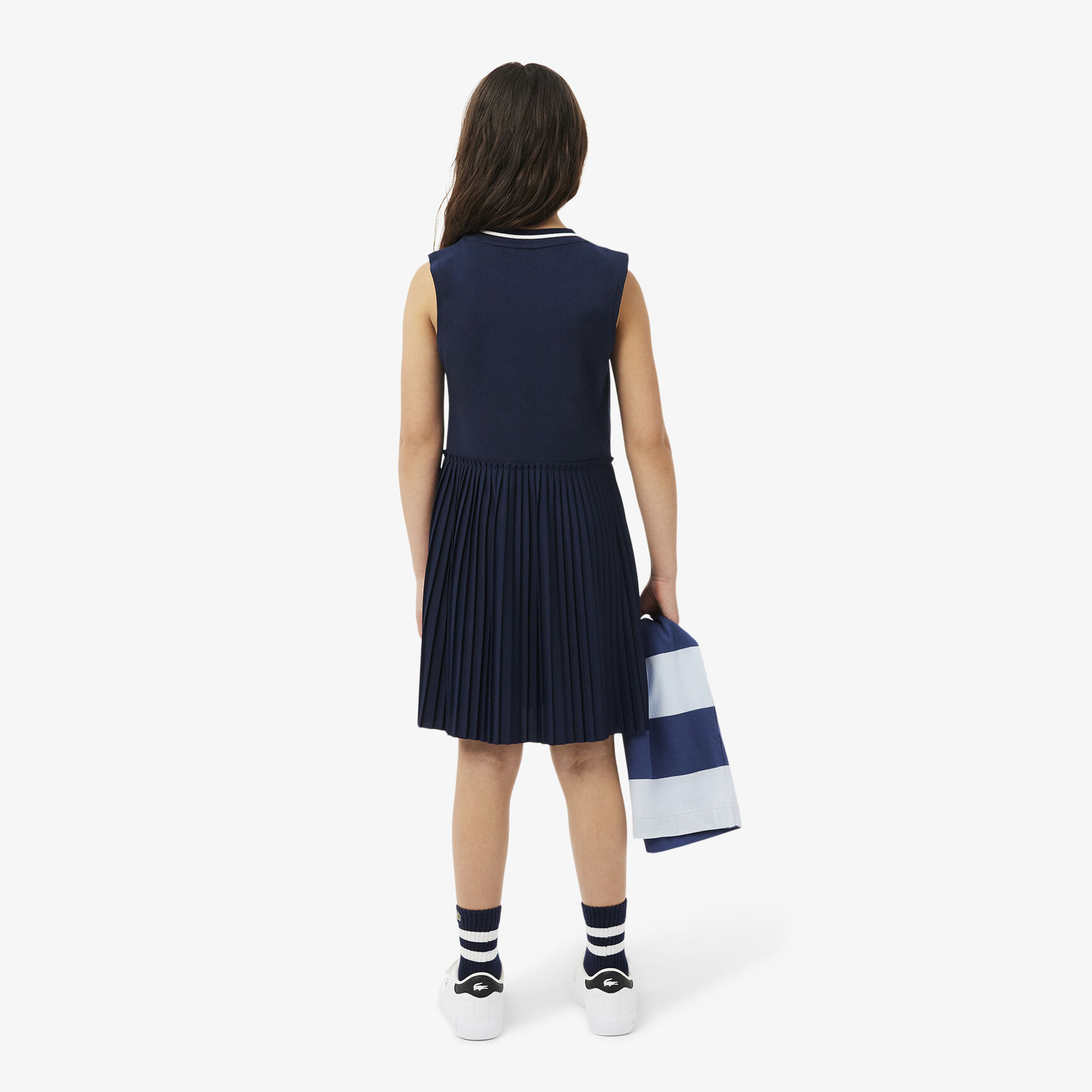 Sleeveless Pleated Jersey Dress