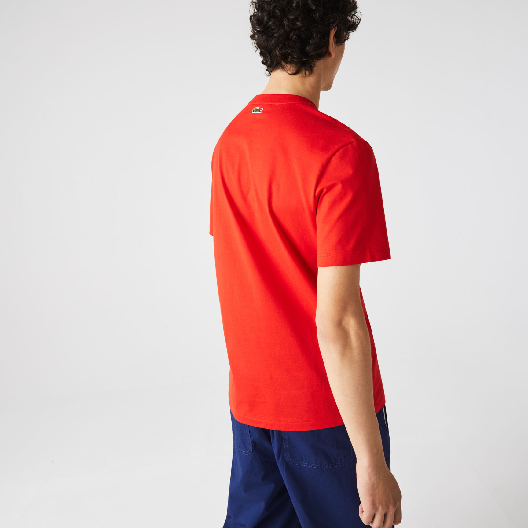 تي شيرت القطن العضوي المطرز للرجال مجموعة Made in France