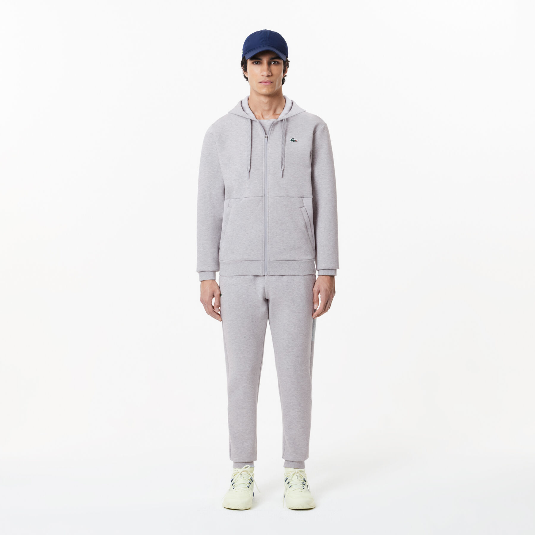 lacoste zipped sportsuit hoodie