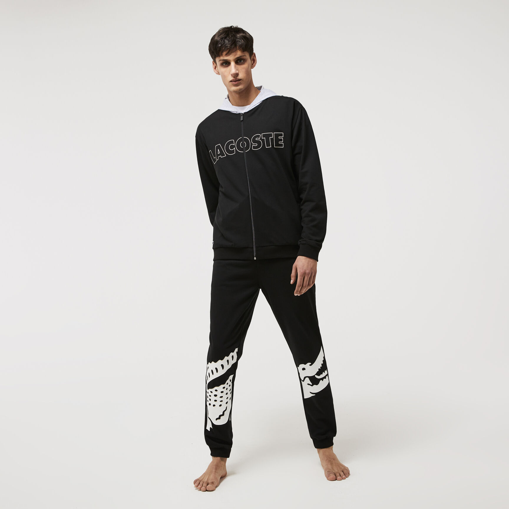 هودي بيت صوف قطني بشعار الماركة للرجال