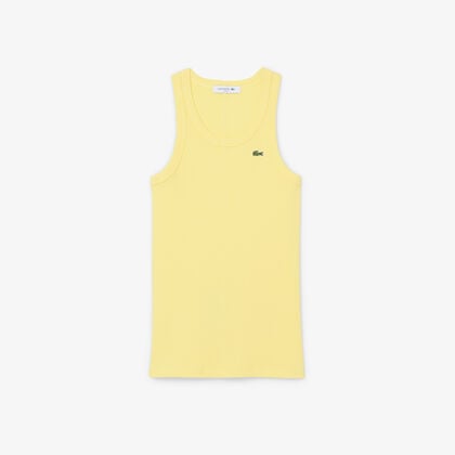 Slim Fit Ribbed Cotton Tank Top