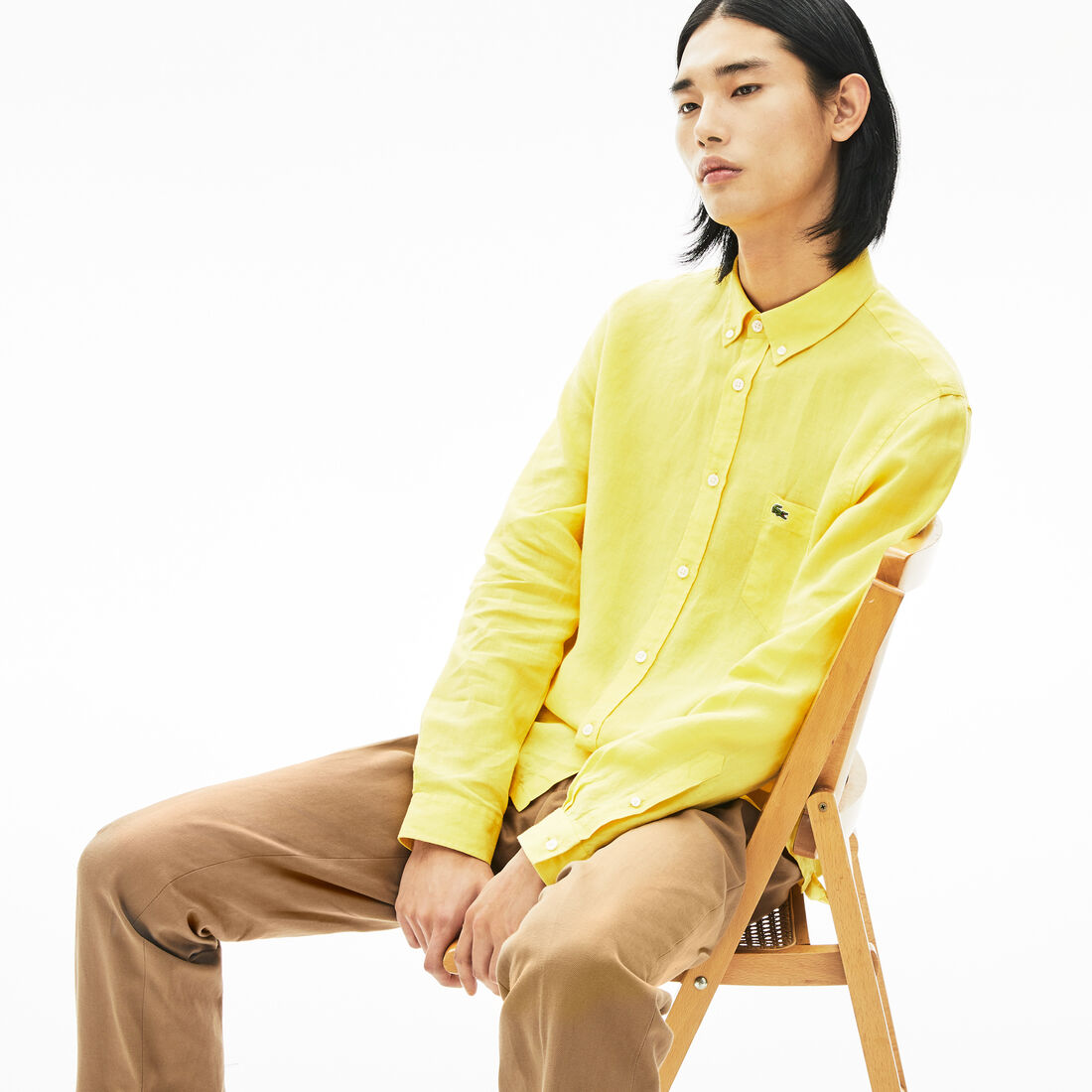 Men's Regular Fit Linen Shirt