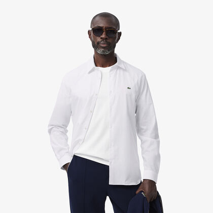 Slim Fit Stretch Cotton Poplin Shirt