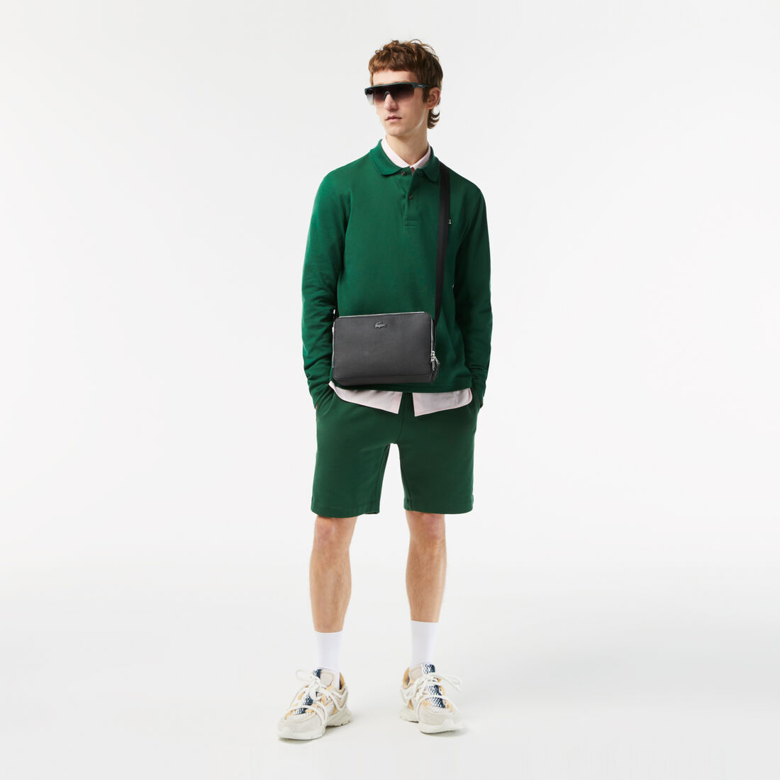 حقيبة كروس شانتاكو من الجلد غير اللامع بسحاب للجنسين حقيبة كروس شانتاكو من الجلد غير اللامع بسحاب للجنسين