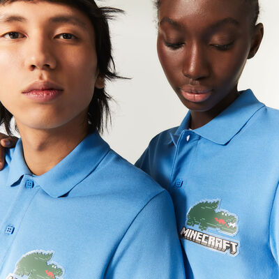 Unisex Lacoste X Minecraft Classic Fit Organic Cotton Polo Shirt